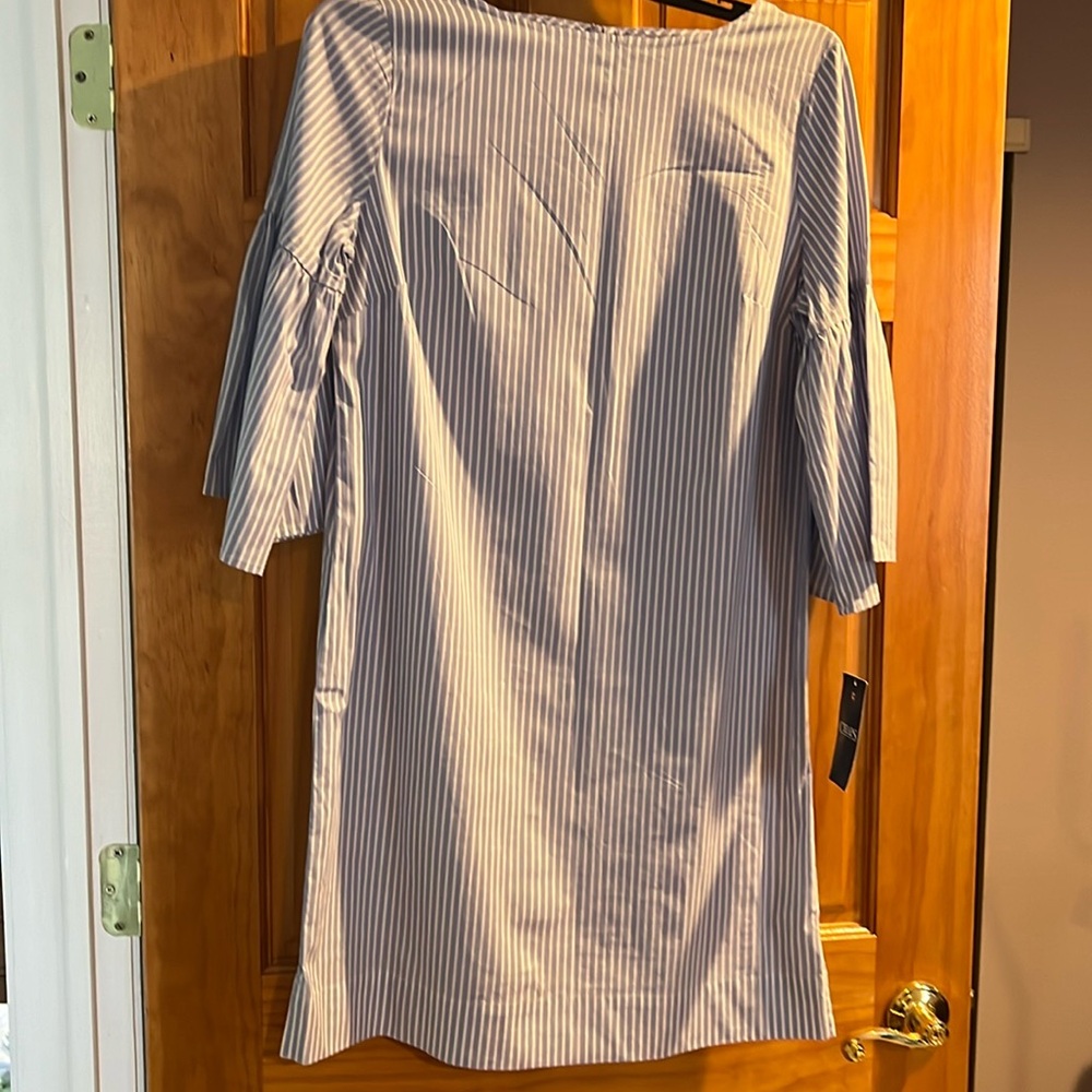 Chaps Striped Summer Dress Medium NWT
